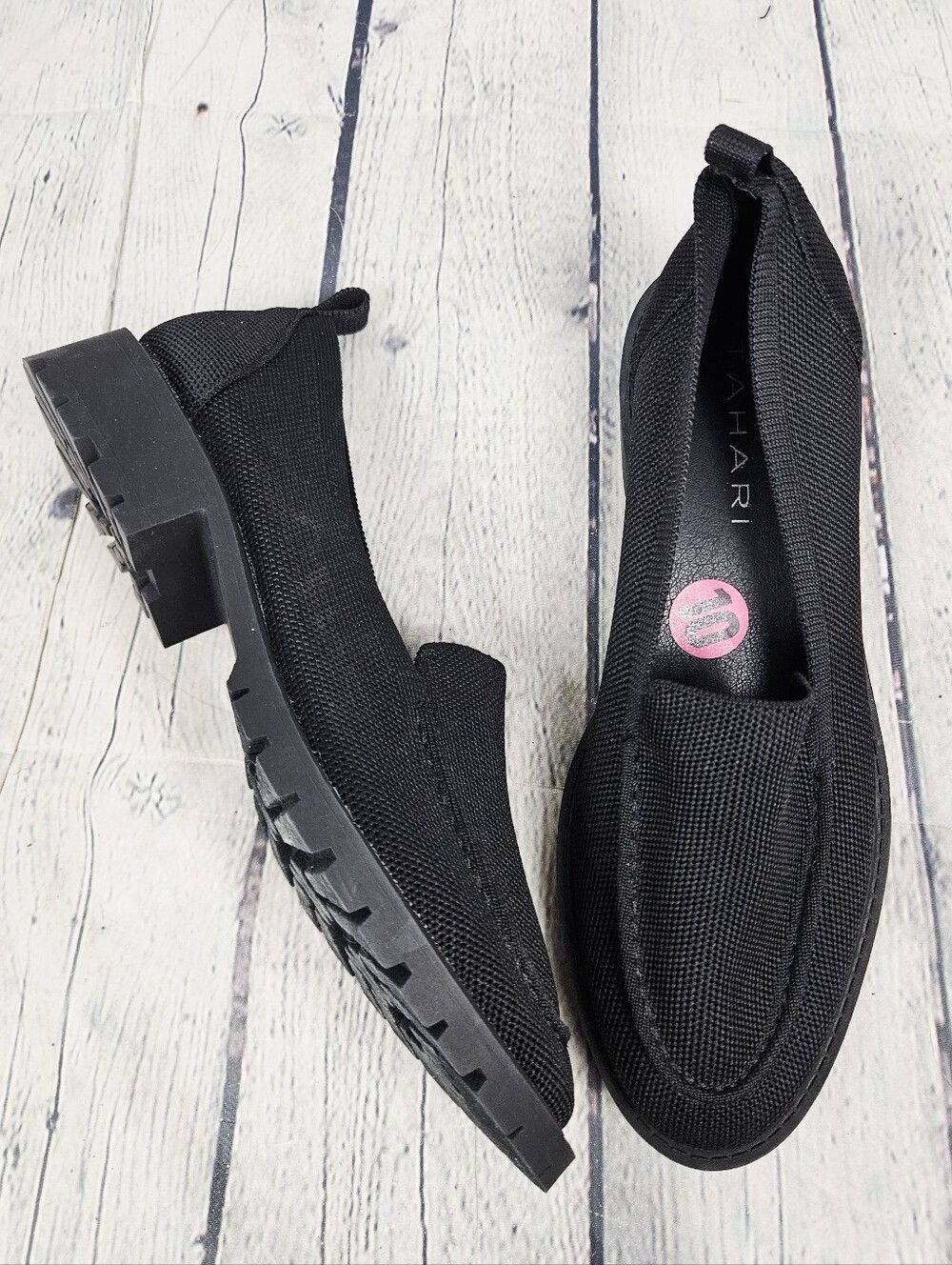 TAHARI | Siena knit slip-on loafer shoes